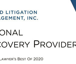 2020 Best ediscovery provider